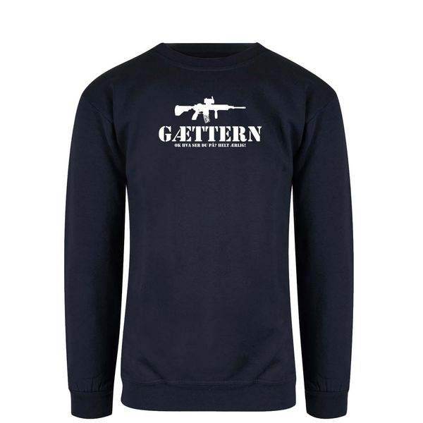 Hovedbilde Gættern Helt Ærlig hvit trykk Genser