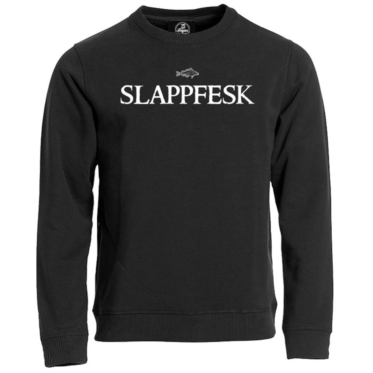 Slappfesk Hvit Trykk Genser
